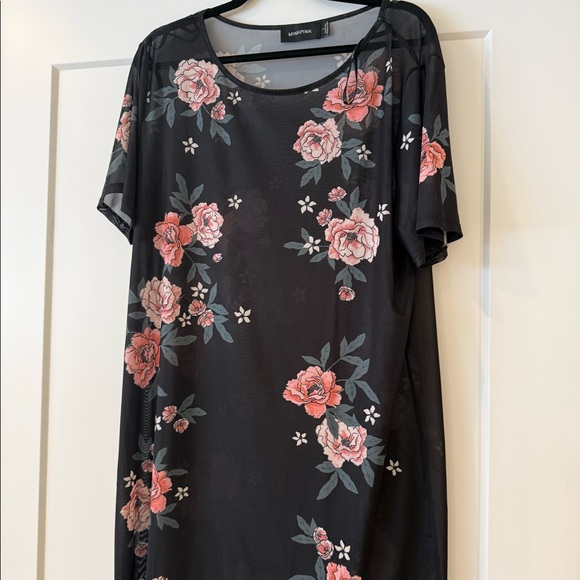 MINKPINK Dresses & Skirts - 🌸 MinkPink Sheer Floral Tunic Dress / Top 🌸